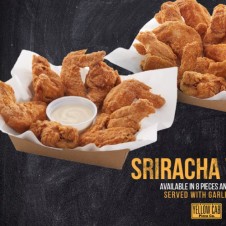 Sriracha Wings by Yellow Cab